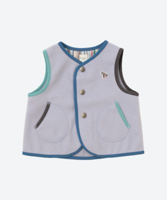 配色パイピング新生児ベスト | Paul Smith Junior (Baby&Kids