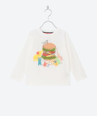 アニマルハンバーガー長袖Ｔシャツ