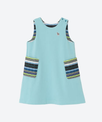 ＜Paul Smith Junior (Baby&Kids)＞裏毛マルチボーダーポケットジャンスカ