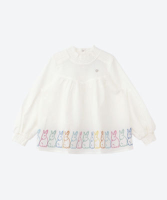 ＜Paul Smith Junior (Baby&Kids)＞ラビット刺繍シャーリングブラウス　４１４３２２５