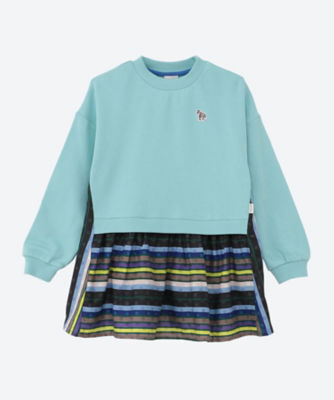 ＜Paul Smith Junior (Baby&Kids)＞マルチボーダー裏毛ドッキングチュニック　４１４３２２４