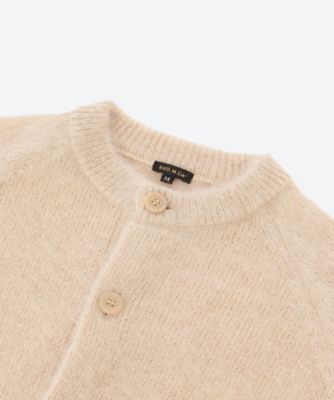 カーディガン MOHAIR CREWNECK CARDIGAN
