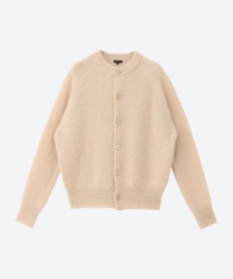R & D.M.Co-/OLDMAN’S TAILOR/アールアンドディーエムコー/オールドマンズテーラー カーディガン MOHAIR CREWNECK CARDIGAN 7084