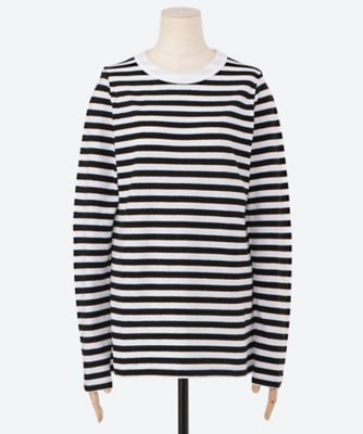 GAUZE BORDER L／T SHIRT | R & D.M.Co-/OLDMAN'S