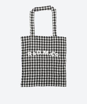＜R & D.M.Co-/OLDMAN’S TAILOR＞ＬＩＮＥＮ　ＧＩＮＧＨＡＭ　ＣＨＥＣＫ　ＴＯＴＥ　ＢＡＧ