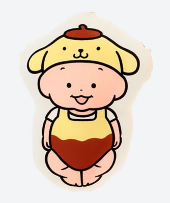 ＜おおのたろう×サンリオキャラクターズ (Baby&Kids)  ＞■【受注商品】【１２月中旬以降届】おおのたろう×サンリオキャラクターズ　クッション　ポムポムプリン