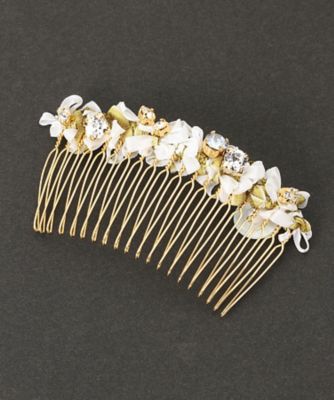 laneii/ラネイ プティリボンフラワー・コーム(0141-0021) ホワイト ジュエリー【三越伊勢丹/公式】