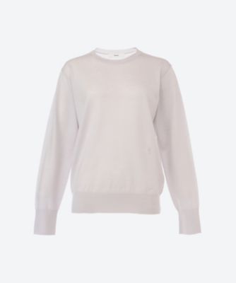 ＜ebure (Women)＞クリアウールハイゲージニットプルオーバー