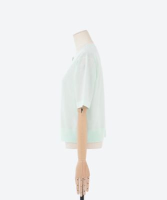 エブール2024ss 夏のイエローシャイニーニットプルオーバー ebure 美品 ナチュラルシャイニーニットカーディガン | ebure (Women