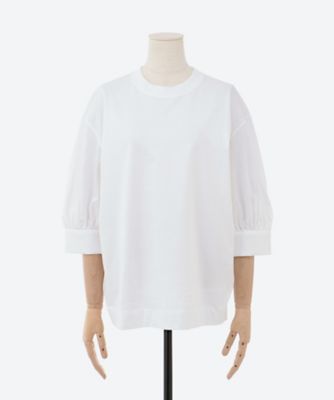 めぐ　新品　ebure オーガニックソフトコットン　Tシャツ　ホワイト ソフトオーガニック天竺 カットソー | ebure (Women)/エブール | 三越