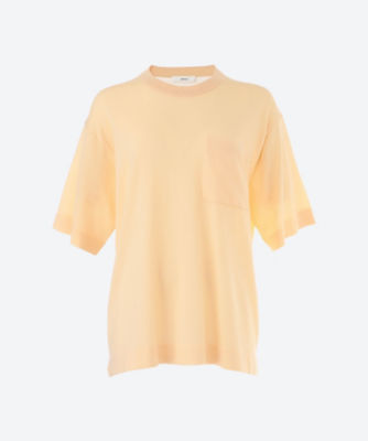 ＜ebure (Women)＞ハイゲージコットンナイロン　Ｔシャツ