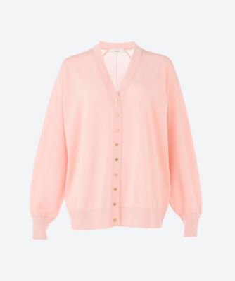 ＜ebure (Women)＞シアーコットンアセテート　ニットカーディガン