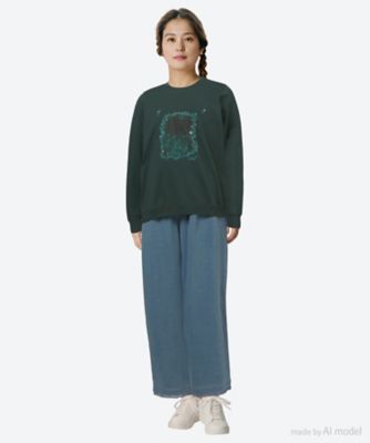 45R45rpm 裏毛deフラワー刺繍のパフ スウェット 45R45rpm 裏毛deフラワー刺繍のパフ スウェット