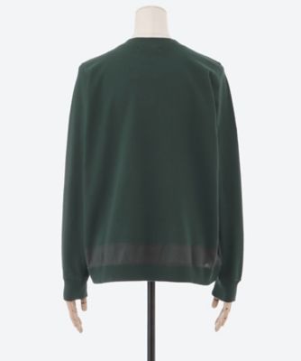 裏毛×コットンローンガーランドプチフラワー刺繍トレーナー