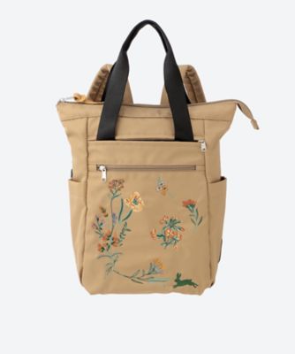 ＜super hakka feuille (Women/大きいサイズ)＞「ｇｌａｎｒａ」シークレットフォレスト刺繍リュック＆トートバッグ　３４０１００５１