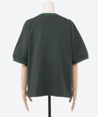 ミニ裏毛サークルスカラップケミカルレースＴシャツ　４６９５０４５２
