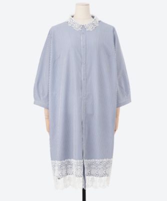 新品タグ付★スーパーハッカフィーユ ★￼ボタニカル柄シャツワンピース21号￼6L SHF0125F0029_zo_a001.jpg