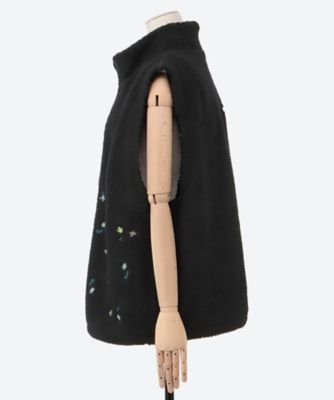 レトロフラワー刺繍ボアベスト 46140353 | super hakka