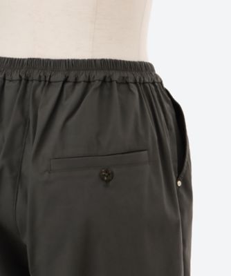 コットンナイロンストレッチダリアブーケポイント刺繍オーバルパンツ