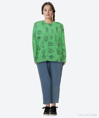 SUPER HAKKA×保坂優子 「暮らしを彩る」プリントニット