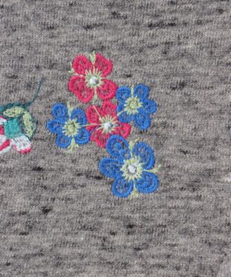 タイニーフラワーワルツ刺繍裏毛フーディ 46940253 | super