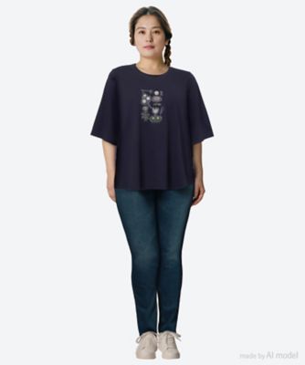 ＳＵＰＥＲ　ＨＡＫＫＡ×ｒｅｉｋｏ．ｍａｔｓｕｎｏ　「おはな」刺繍Ｔシャツ　４６９５０３５３