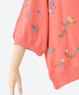タイニーフラワーワルツ刺繍裏毛プルオーバー 46951653