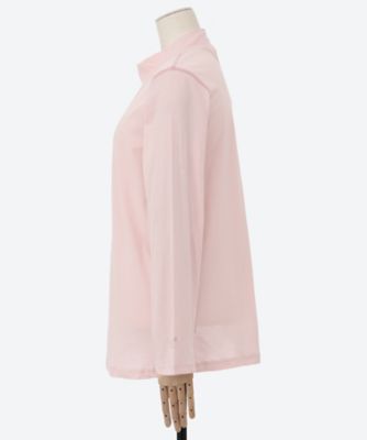 ロゴワンポイント刺繍 強撚天竺ハイネックカットソー 46951953