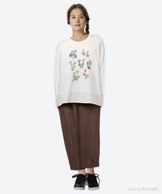 長袖 ブルームインデックス刺繍長袖カットソー 46950254