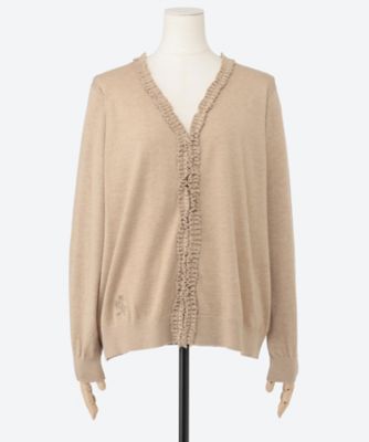 【新品未使用タグ付き】Acka フリルハンドニットカーディガン frill hand knit cardigan – Acka online store