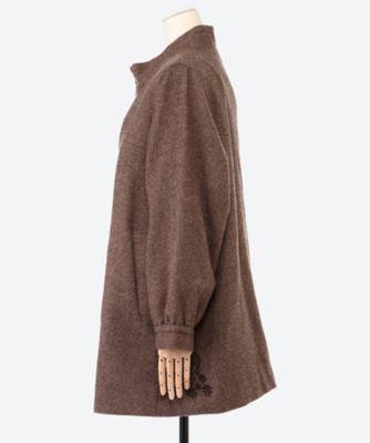 ウールアクリルカルゼ スレッテッドフローラポイント刺繍スタンド