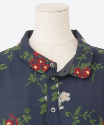 レーヨンナイロンアクリルトレイリングブルームカットジャカード＋