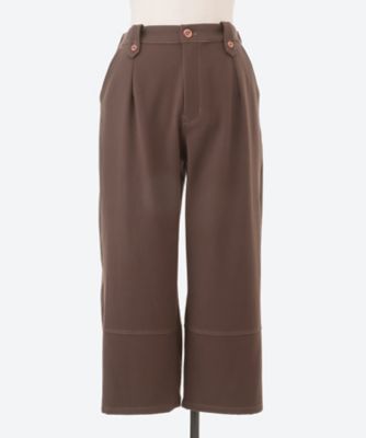 ポリエステルレーヨン起毛ストレッチオーバルパンツ　４６１６０７５４