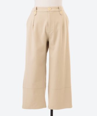 ポリエステルレーヨン起毛ストレッチオーバルパンツ　４６１６０７５４