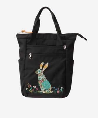 glanta」かくれんぼうさぎ刺繍 2WAYリュック＆トートバッグ