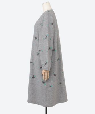 スーパーハッカフィーユ　ワンピース うさぎとデイジープリント裏毛ワンピース 46920061 | super