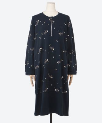 うさぎとデイジープリント裏毛ワンピース 46920061 | super