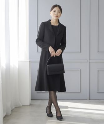 ＜CARETTE (Women)＞４２０５【年明け届】オンライン限定＜喪服・礼服・ブラックフォーマル＞テーラードジャケットアンサンブルとフォーマルバックのセット【福袋】