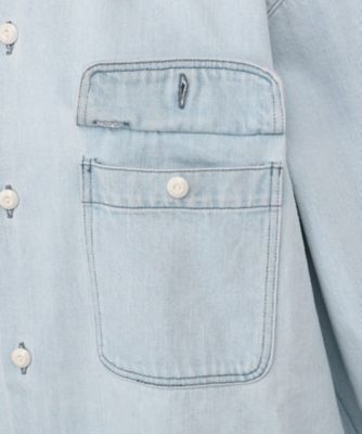 シャツ　ＨＡＭＰＴＯＮ　ＳＨ　ＳＥＬＶＥＤＧＥ　ＢＷ