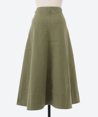 スカート PANEL FLARE SK HERRINGBONE