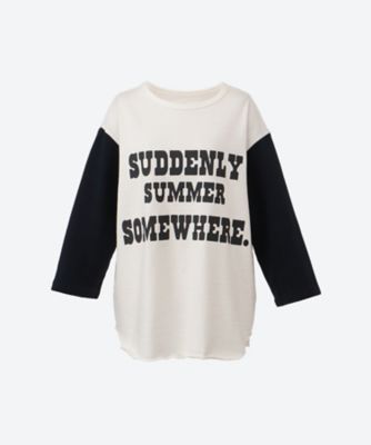 ＜MADISONBLUE (Women)＞Ｔシャツ　ＢＩ－ＣＯＬＯＲ　ＬＯＮＧ　ＳＬＥＥＶＥ　ＴＥＥ