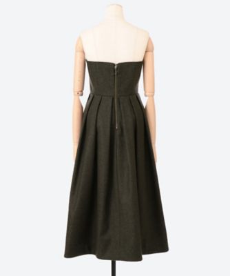 FIT＆FLARE BUSTIER DRESS FLANNEL