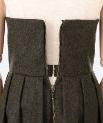 FIT＆FLARE BUSTIER DRESS FLANNEL