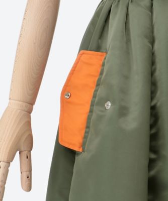 GATHER PADDING DRESS NY TWILL