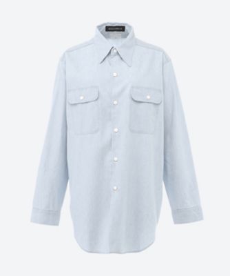 ＜MADISONBLUE (Women)＞ＨＡＭＰＴＯＮ　ＣＨＡＭＢＲＡＹ　ＳＨＩＲＴ（ＶＷ）