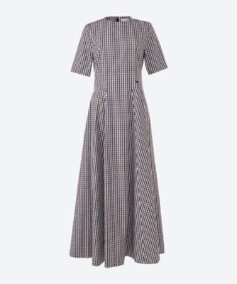 ＜MADISONBLUE (Women)＞ＦＩＴ＆ＦＬＡＲＥ　ＤＲ　Ｓ／Ｓ　Ｍ．ＧＩＮＧＨＡＭ