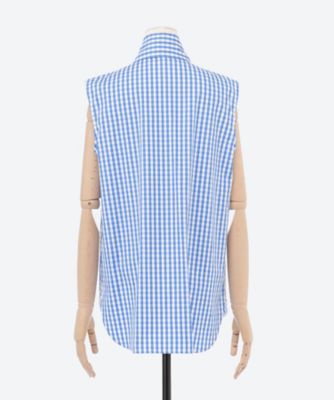 SLEEVELESS TIE BL GINGHAM