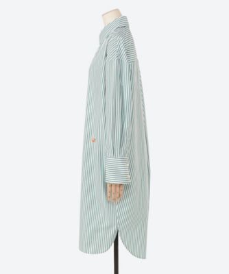 OVERSIZED SPLIT TUCK OP STRIPE 