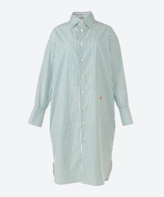 ＜MADISONBLUE (Women)＞ＯＶＥＲＳＩＺＥＤ　ＳＰＬＩＴ　ＴＵＣＫ　ＯＰ　ＳＴＲＩＰＥ