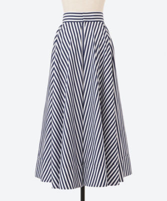 [fog linen work] tuck stripe skirt